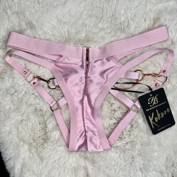 Honey Birdette KUKURO💖 Light Baby Pink Brief Panty Medium - Picture 2 of 5